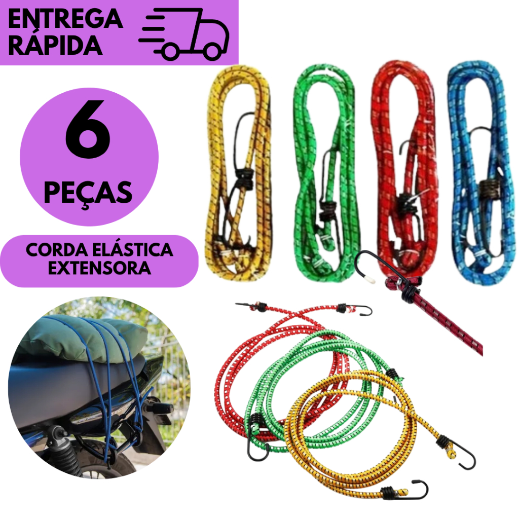 ELASTICO P/ BAGAGEIROS 1,5 MTS REFOR. PONTA FERRO