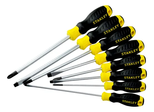JOGO CHAVE FENDA/PHILLIPS 8 PÇS EMBOR. STANLEY