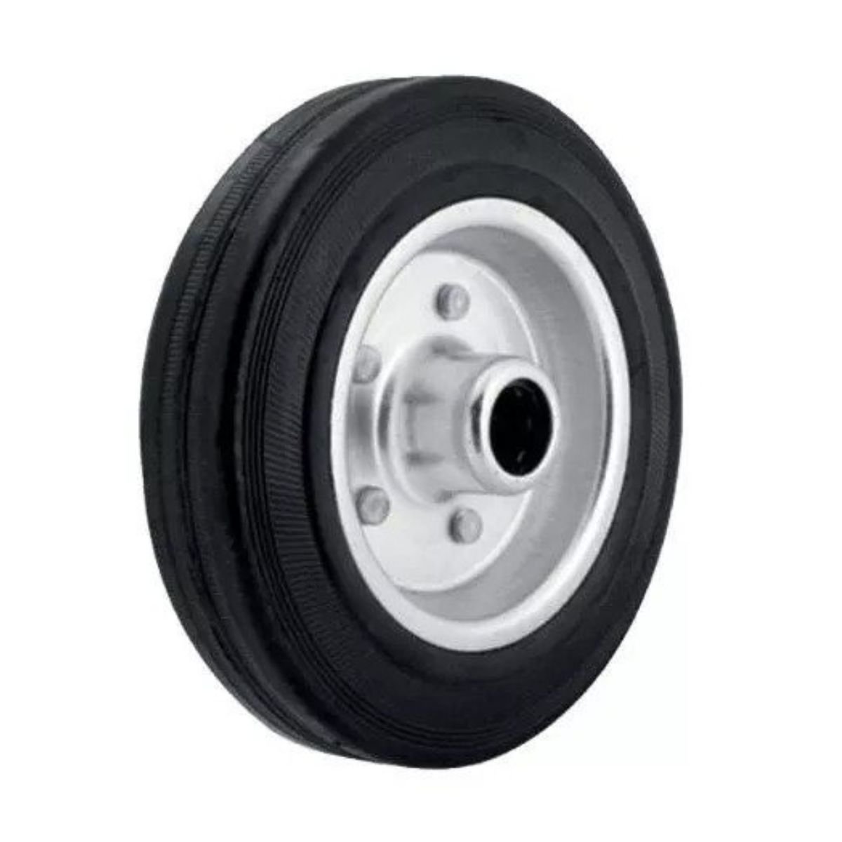 RODA R 912 BORRACHA MACIÇA C/ ROLAM.ROLETE AJAX