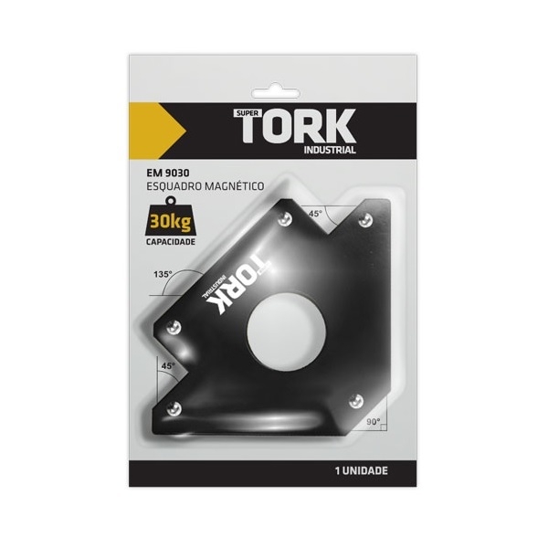 ESQUADRO MAGNETICO 30 KG SUPERTORK