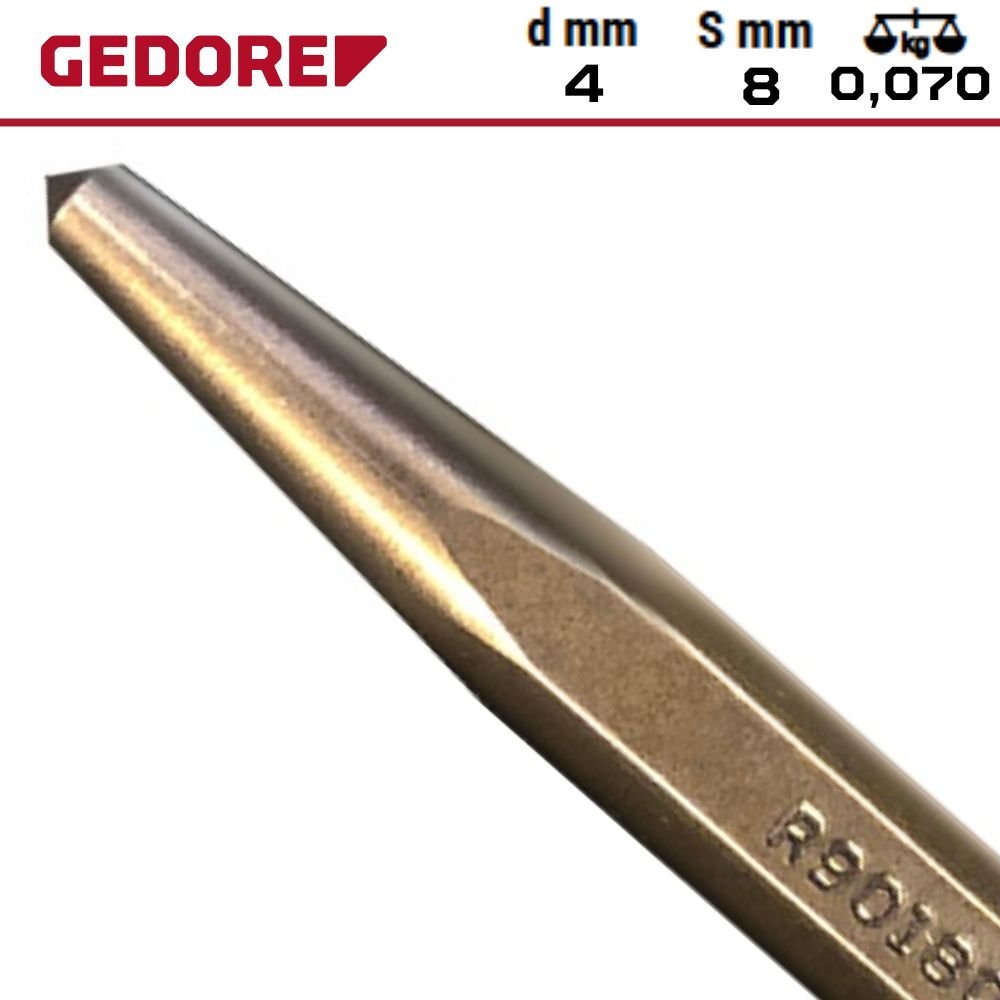 PUNÇÃO  4 X 120 MM GEDORE RED