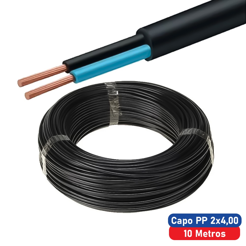 FIO CABO PP 4,00 MM X 2
