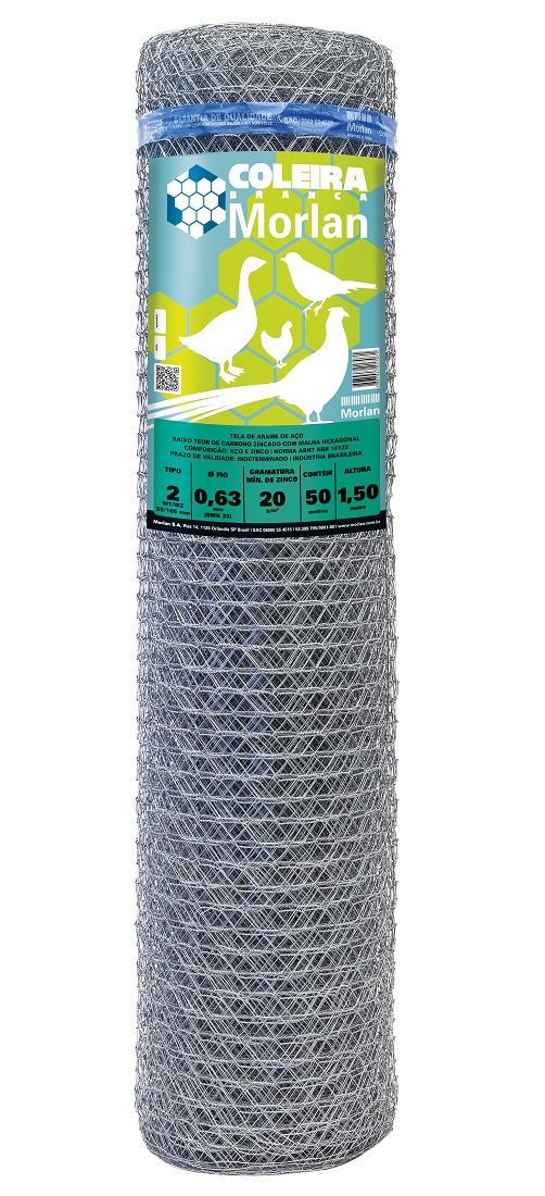 TELA GALINHEIRO 2  X 1,50 MT A-23 MORLAN