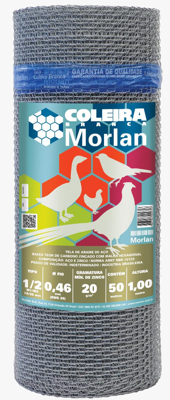 TELA VIVEIRO 1/2  X 1,00 MT A-26 MORLAN
