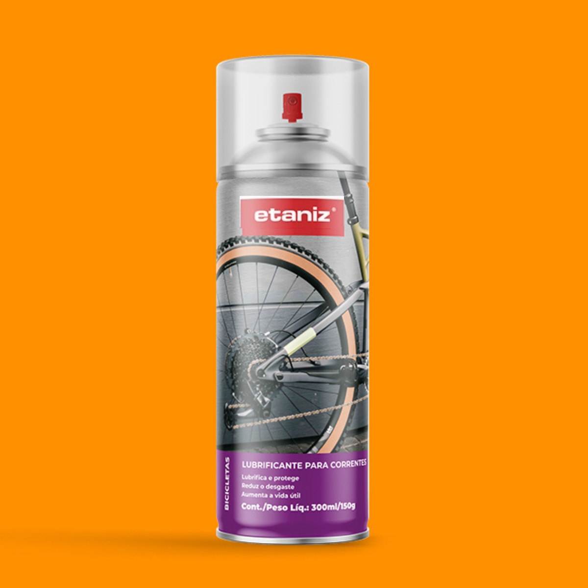 LUBRIFICANTE P/ CORRENTE BIKE - SPRAY ETANIZ