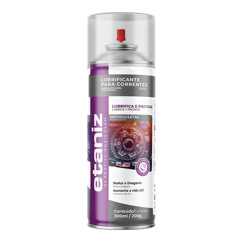 LUBRIFICANTE P/ CORRENTE MOTO - SPRAY ETANIZ
