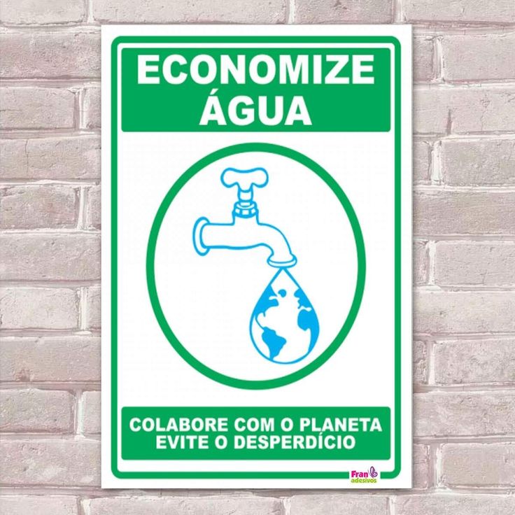 PLACA INFOR.ECONOMIZE AGUA