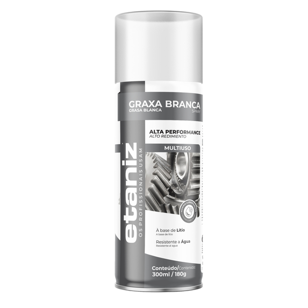 GRAXA  170 GR/300 ML LITIO BRANCA SPRAY ETANIZ