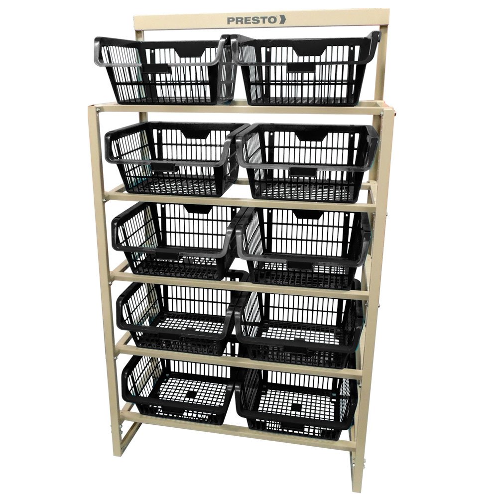 ESTANTE CESTO PRETO 43051 PRESTO
