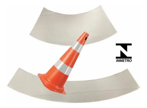 FAIXA REFLET P/ CONE 75 CM BRANCA INF.