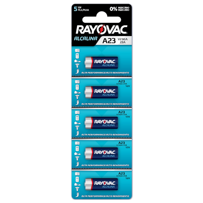 PILHA ALCAL V23GA-5 12V RAYOVAC