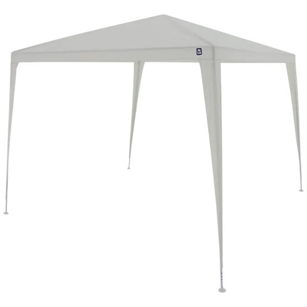 TENDA GAZEBO TUBULAR INCLINADA POLIETILENO 3 X 3 BRANCA  BEL FIX