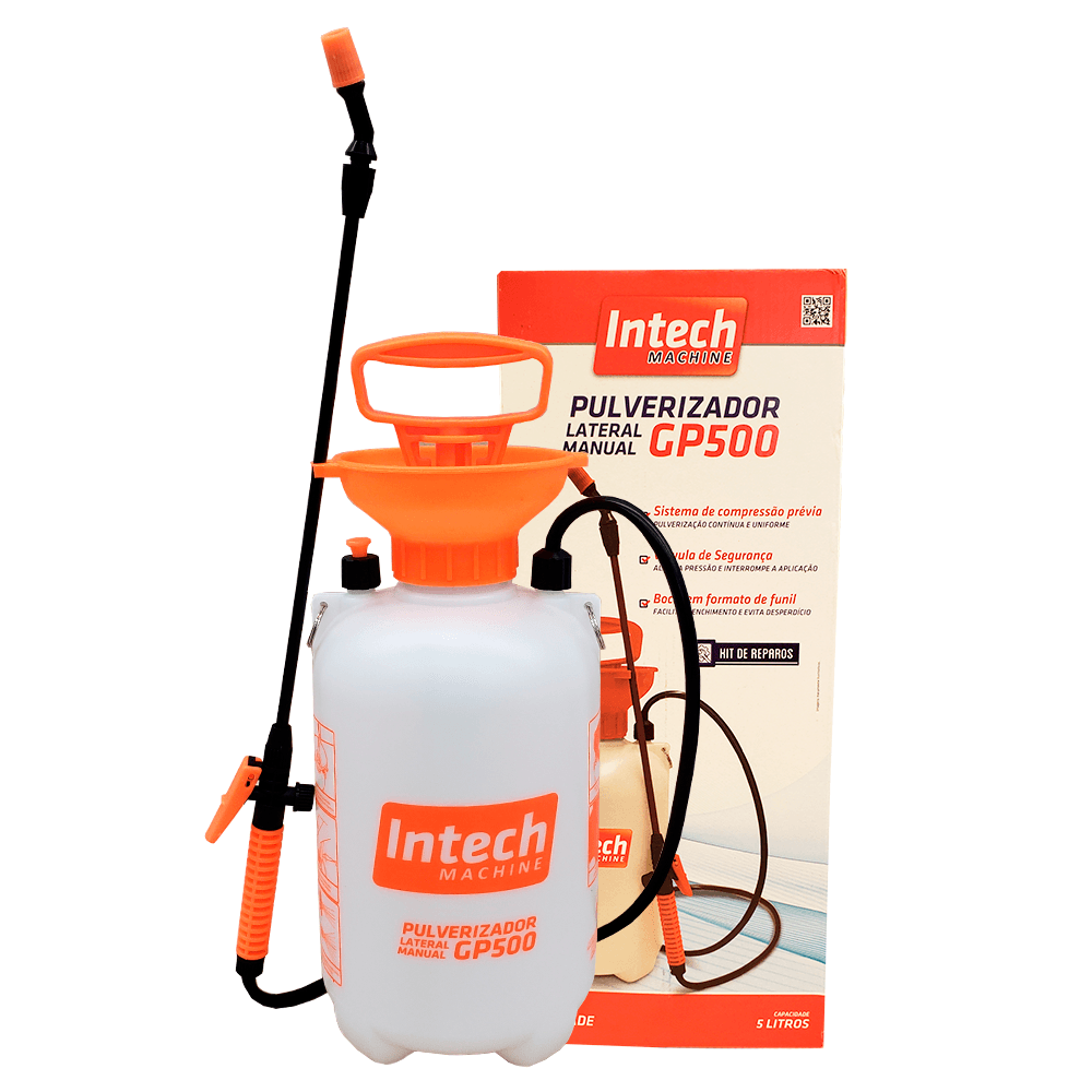 PULVERIZADOR MANUAL COMPR. PREVIA 5,0 LTS GP500 INTECH