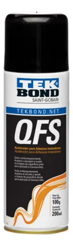 ACELERADOR P/ COLA INSTATANEA QFS AEROSOL 200ML 120G TEK BOND