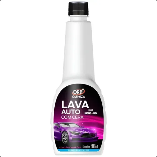 SHAMPOO LAVA AUTO C/ CERA 500 ML ORBI