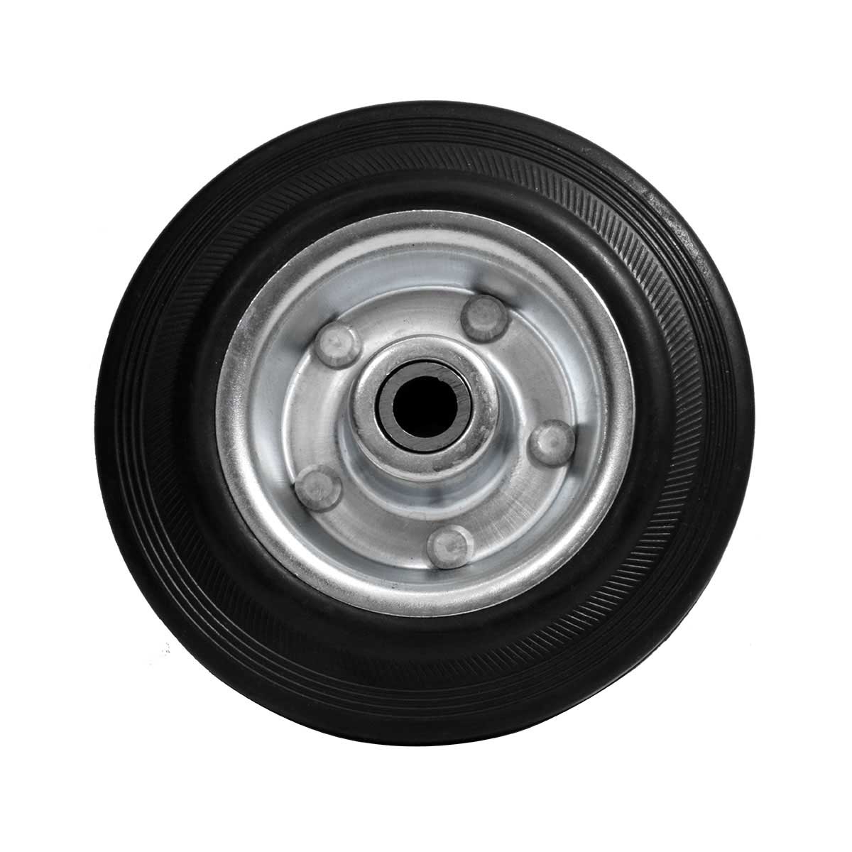 RODA R 812 BORRACHA MACIÇA C/ ROLAM.ROLETE AJAX