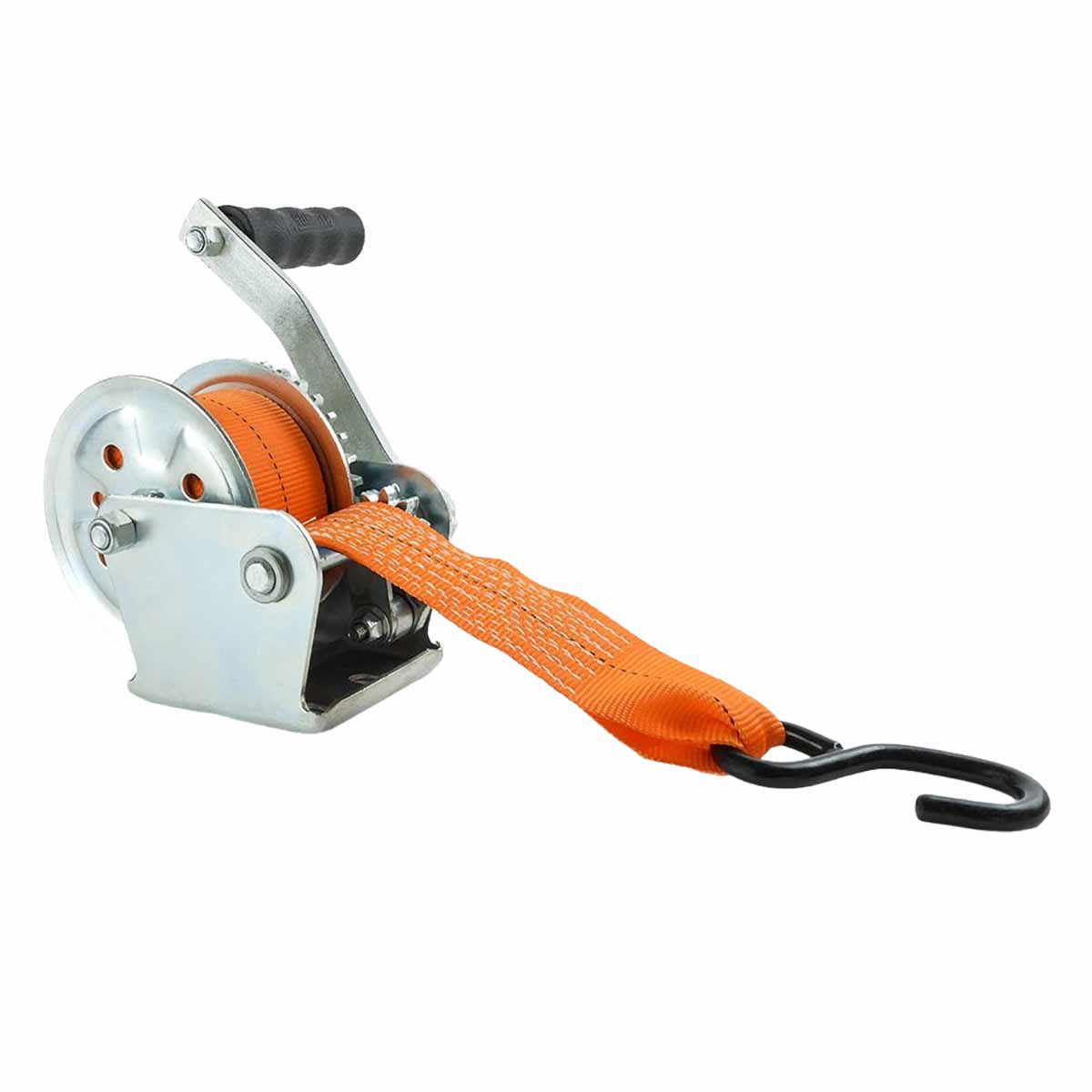 CATRACA MANUAL 450 KG C/CINTA 7 MTS ROBUSTEC