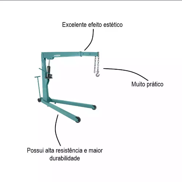 GUINCHO 2 TON TIPO GIRAFA C/ PROLONGAM. BREMEN