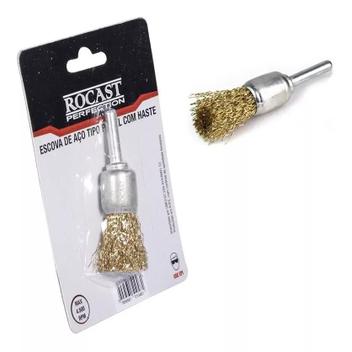 ESCOVA PINCEL AÇO LATONADO 5/8