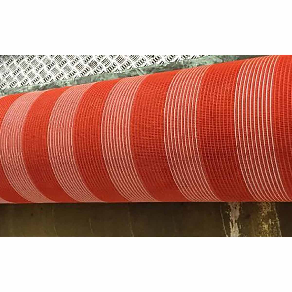 TELA TAPUME LARANJA/BRANCA 2828 1,20 MT ROMA