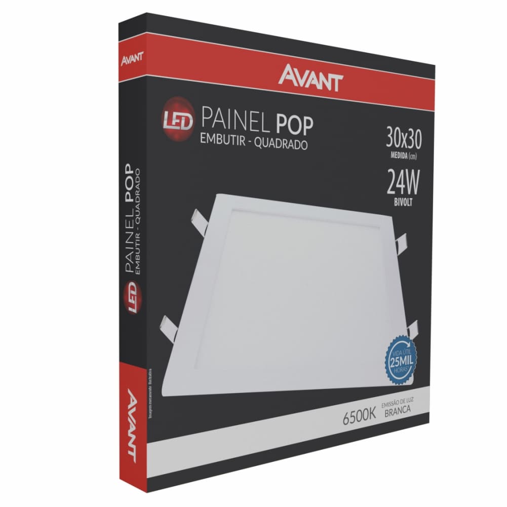 LUMINARIA PAINEL POP 24W 1680 Lm 30X30 6500K