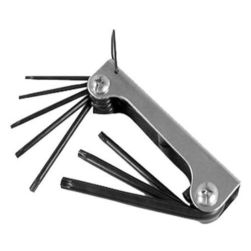 JOGO CHAVE TORX L T-09 > T-40  8 PC CANIVETE EDA
