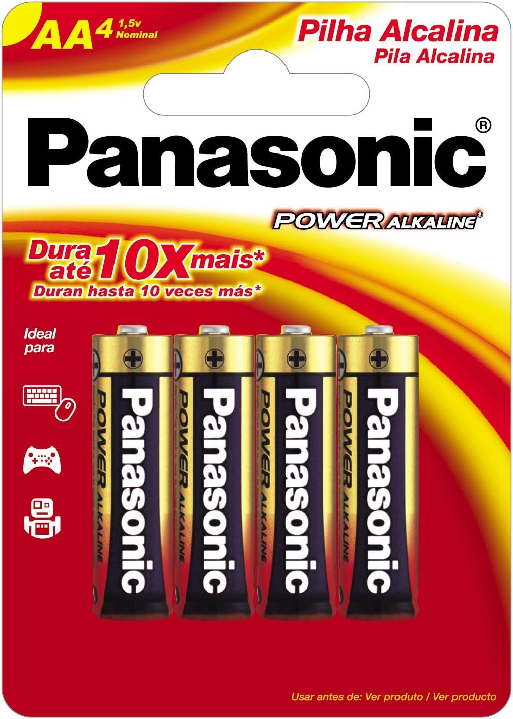 PILHA AA PEQ. COMUN C/4 PC PANASONIC
