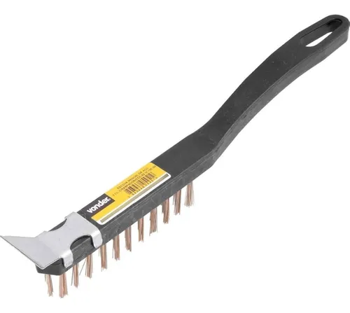 ESCOVA MANUAL AÇO CARB. 3 FIL. CBO. PLASTICO C/ RASP. PARABONI