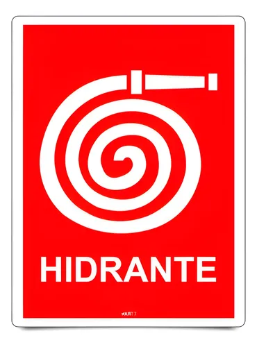 PLACA INFOR.HIDRANTE AGUA FOTO