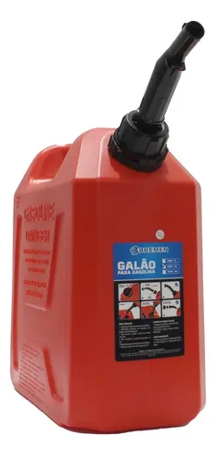GALÃO 10 LTS VERM. POLIETILENO BREMEN