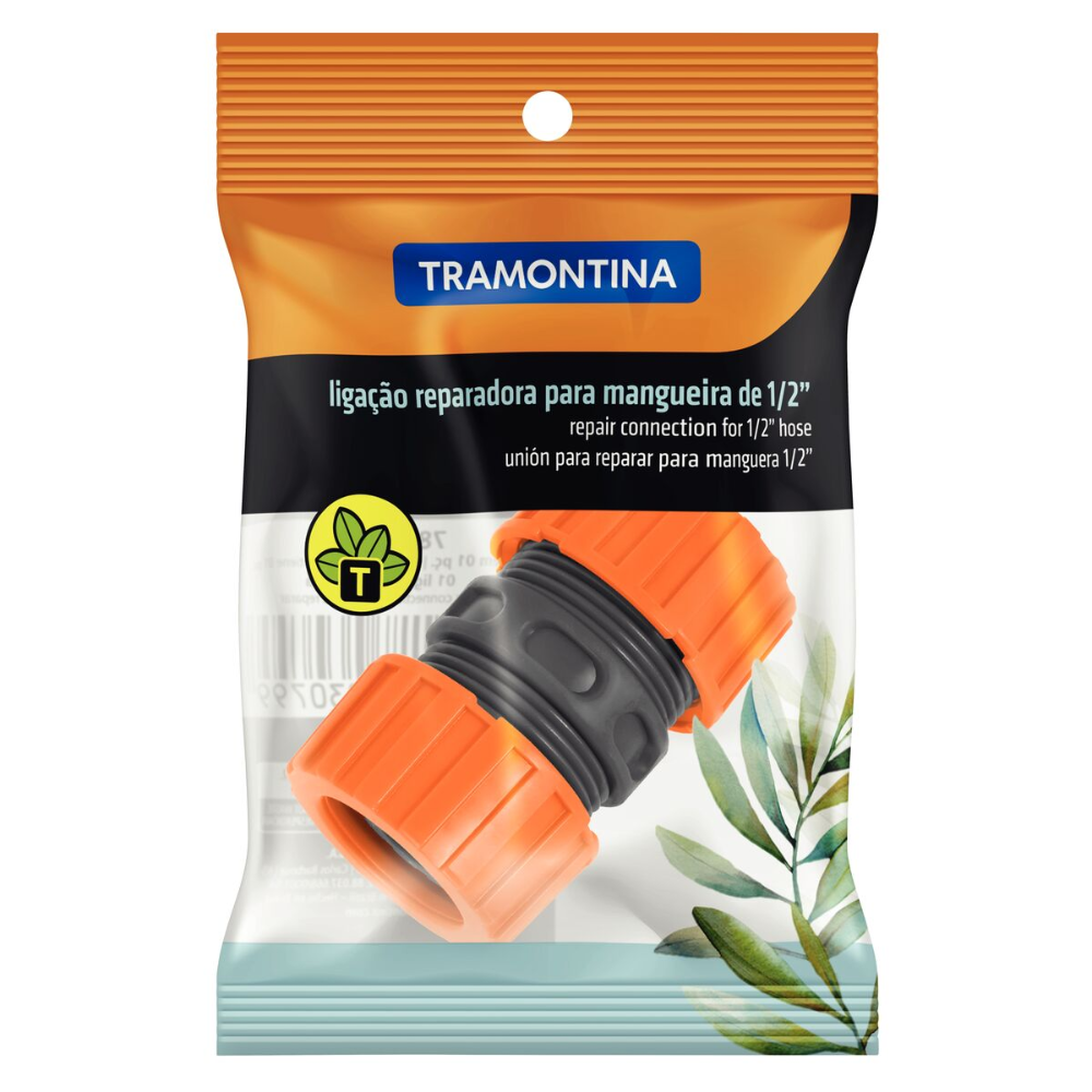 EMENDA P/MANG  1/2 X1/2 PVC