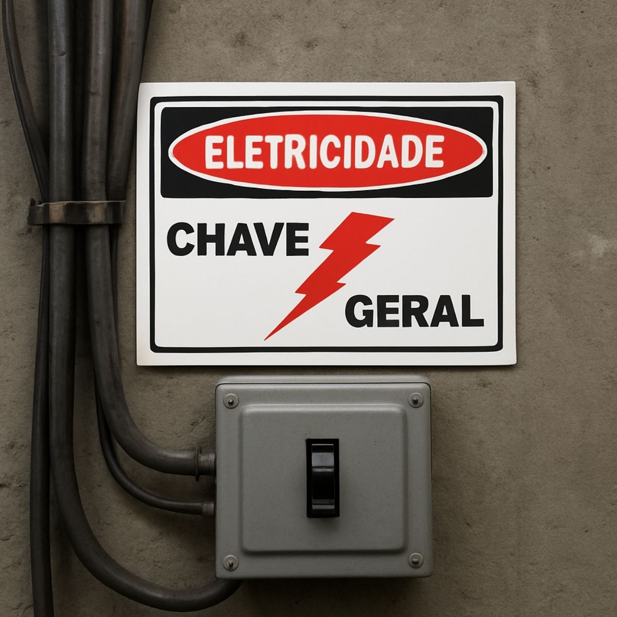 PLACA INFOR.ELETRICIDADE CHAVE GERAL