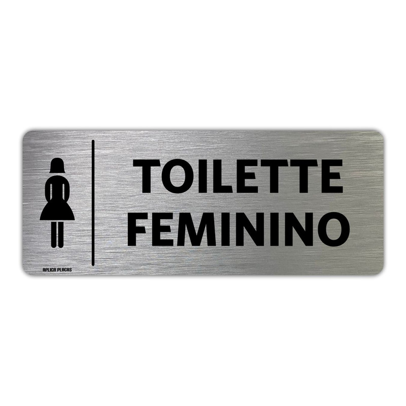 PLACA INFOR.TOILETTE FEMININO