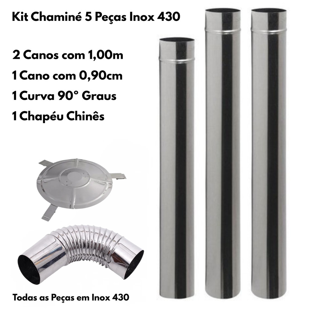 KIT CHAMINE P/ FOGAO A LENHA A110