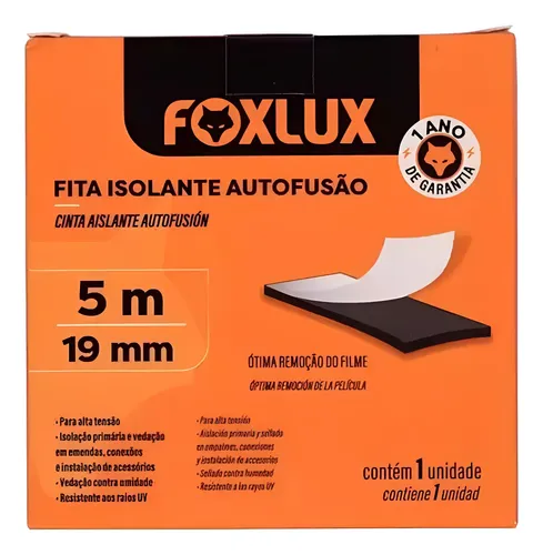 FITA ISOLANTE  5 MTS AUTO FUSAO FOXLUX