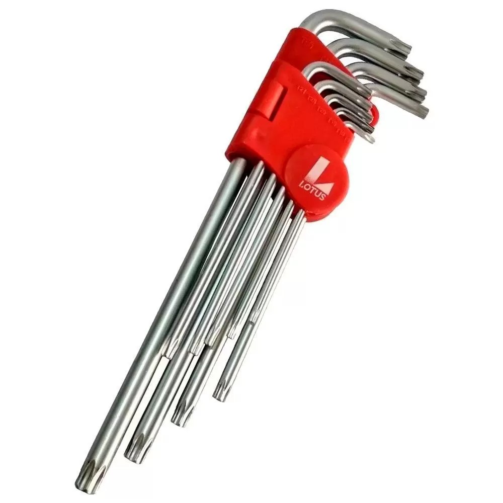 JOGO CHAVE TORX L T-09 > T-50 9 PC MEDIA LOTUS