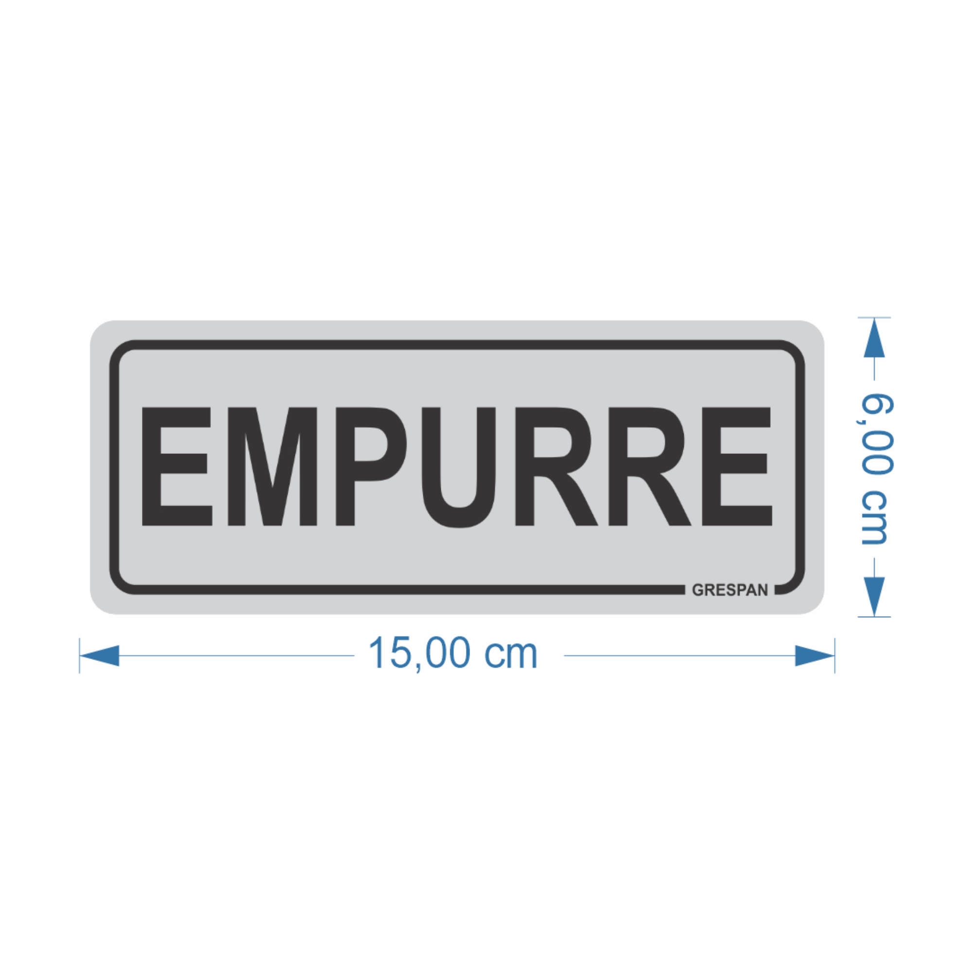 PLACA INFOR.EMPURRRE