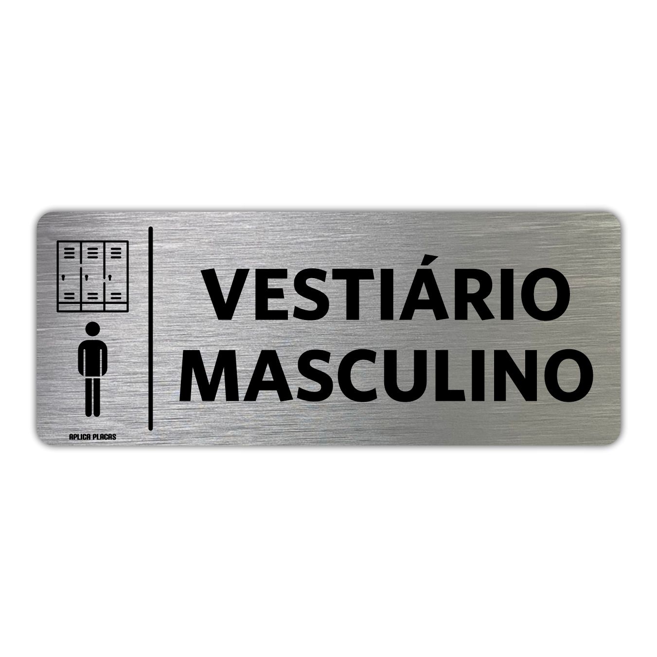 PLACA INFOR.VESTIARIO MASCULINO