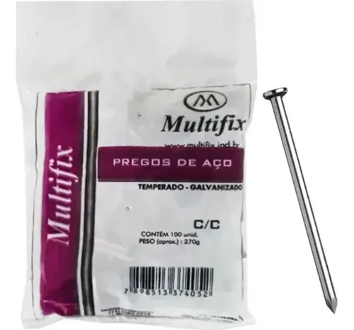 PREGO 17X21 C/C D AÇO C/ 100 Pçs
