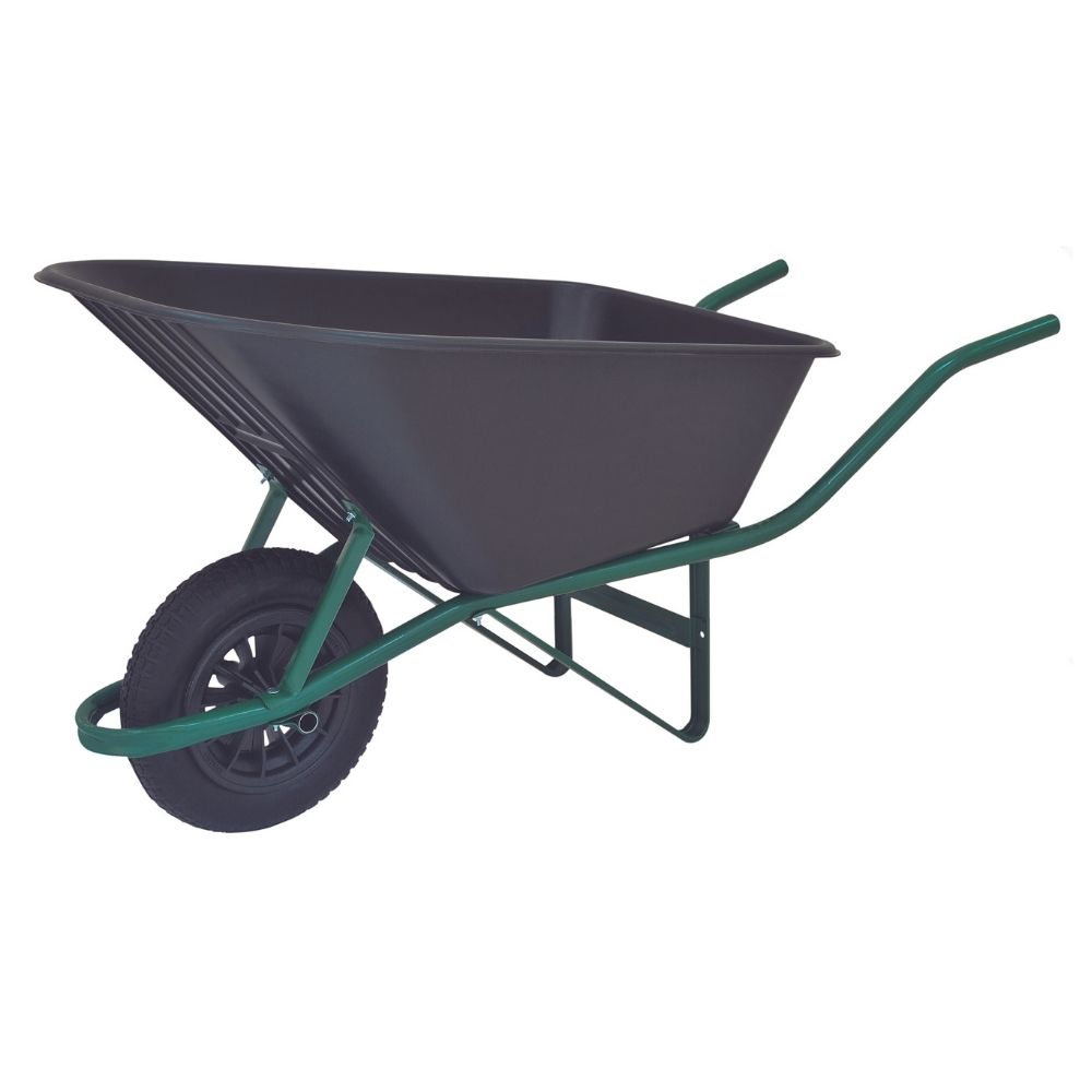 CARRO D MÃO PLASTICO 90 LTS RODA PNEU PARABONI