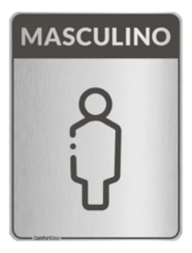 PLACA INFOR.MASCULINO ADESIVO