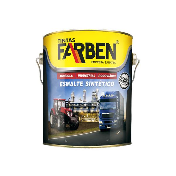 TINTA PRETO FOSCO 3,6 L ESMALTE SINTETICO FARBEN