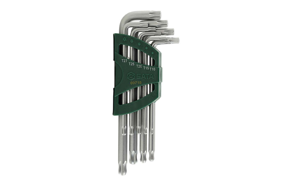 JOGO CHAVE TORX L T-10 > T-40  9 PC LONGA SATA