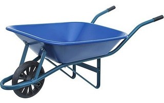 CARRO D MÃO PLASTICO 60 LTS RODA PNEU PARABONI
