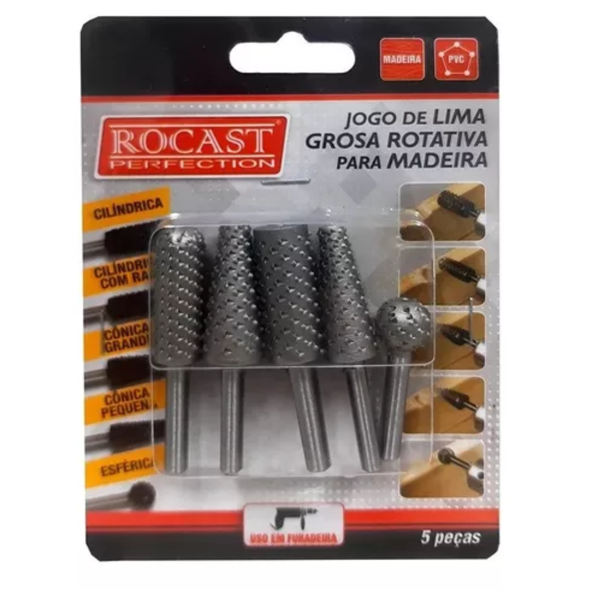 JOGO LIMAS GROSAS ROTAT. P/ MADEIRA ROCAST