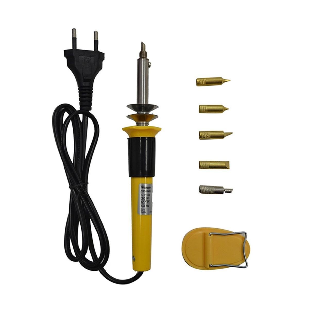 PIROGRAFO P/ MADEIRA 110 V C/ 6 PTA