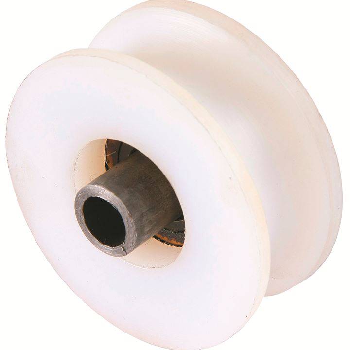 ROLAMENTO P/TRONCO C/ 2 ROLAM. NYLON # 1/4 GALV. NOVA METAL.