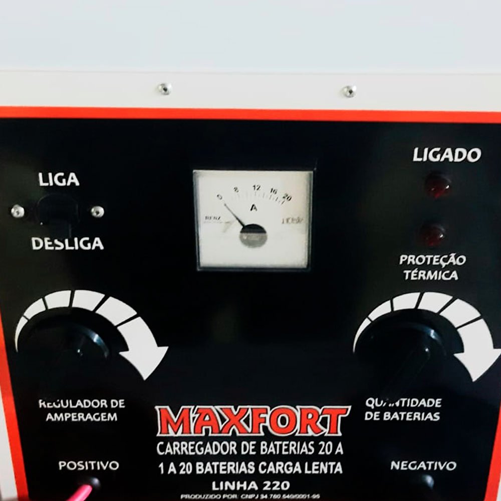 CARREGADOR DE BATERIA  20 AMP. 06/240 VOLTS MX9 MAXFORT