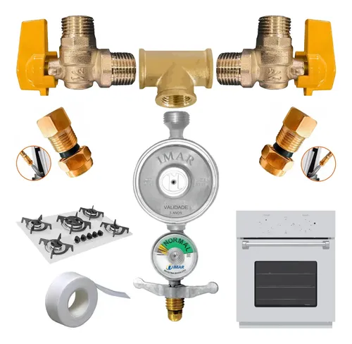 REGISTRO P/ GAZ KIT 2 P-13
