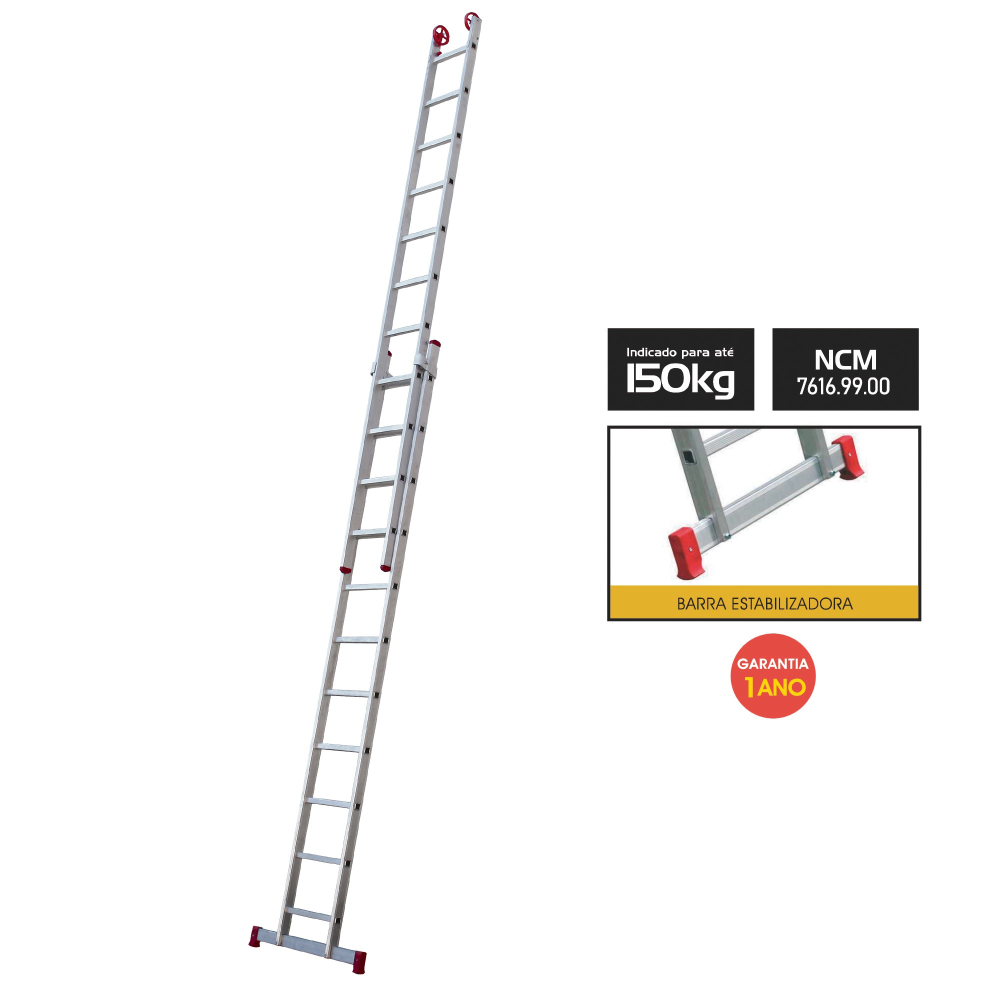 ESCADA 11 X 2 EXTENS. ALUM BOTAFOGO